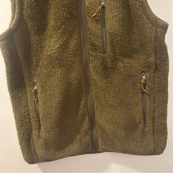 Patagonia Men’s Retro Pile Fleece Vest Medium Natural Warm Zip-Up Layer - Picture 5 of 9